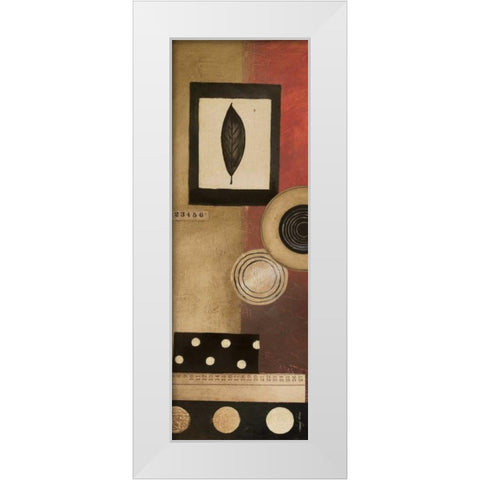 Radius Panel I White Modern Wood Framed Art Print by Poloson, Kimberly