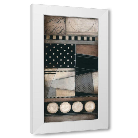 Fancy Letters I White Modern Wood Framed Art Print by Poloson, Kimberly