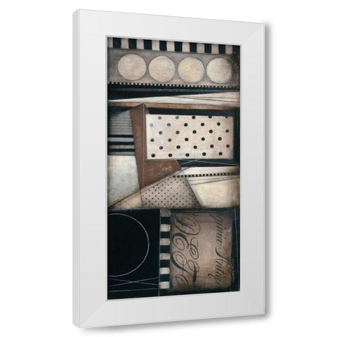 Fancy Letters II White Modern Wood Framed Art Print by Poloson, Kimberly