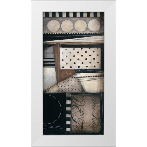 Fancy Letters II White Modern Wood Framed Art Print by Poloson, Kimberly