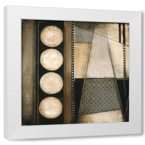 Fancy Square II White Modern Wood Framed Art Print by Poloson, Kimberly