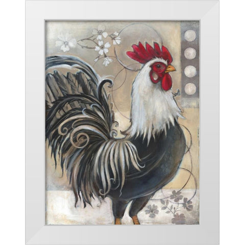 Full Circle I White Modern Wood Framed Art Print by Poloson, Kimberly