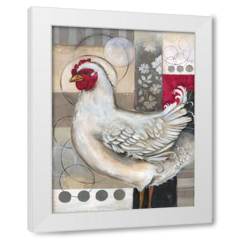 Full Circle II White Modern Wood Framed Art Print by Poloson, Kimberly