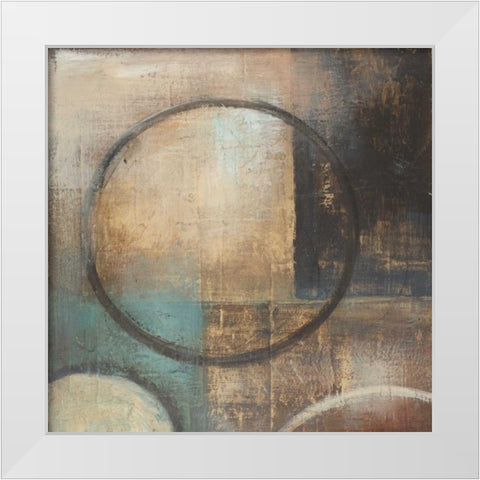 Blue Sky I Top White Modern Wood Framed Art Print by Poloson, Kimberly