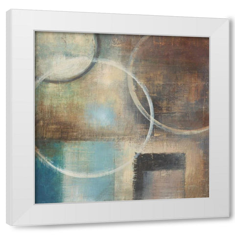 Blue Sky I Bottom White Modern Wood Framed Art Print by Poloson, Kimberly