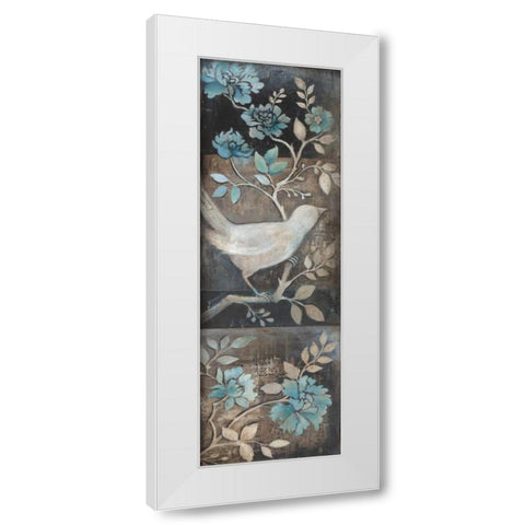 Out of the Blue I White Modern Wood Framed Art Print by Poloson, Kimberly
