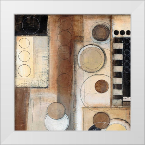 Rush Hour Sq. I White Modern Wood Framed Art Print by Poloson, Kimberly