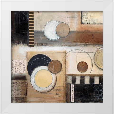 Rush Hour Sq. II White Modern Wood Framed Art Print by Poloson, Kimberly