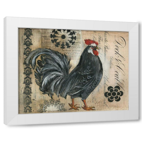 Daily Record I White Modern Wood Framed Art Print by Poloson, Kimberly