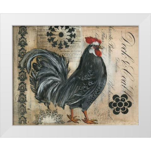 Daily Record I White Modern Wood Framed Art Print by Poloson, Kimberly