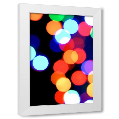 Bokeh Colors VI White Modern Wood Framed Art Print by Burkhart, Monika