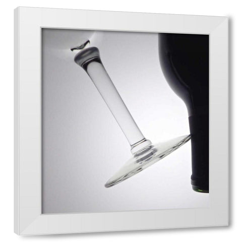 Wine Curves II White Modern Wood Framed Art Print by Burkhart, Monika