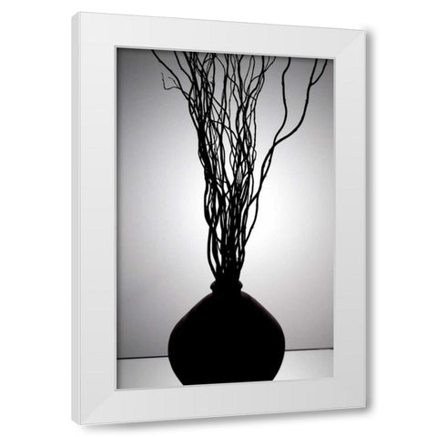 Still Life Silhouette I White Modern Wood Framed Art Print by Burkhart, Monika