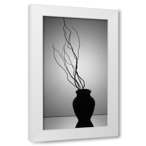 Still Life Silhouette II White Modern Wood Framed Art Print by Burkhart, Monika