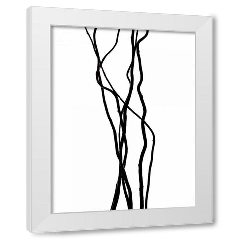 Todays menu White Modern Wood Framed Art Print by Burkhart, Monika