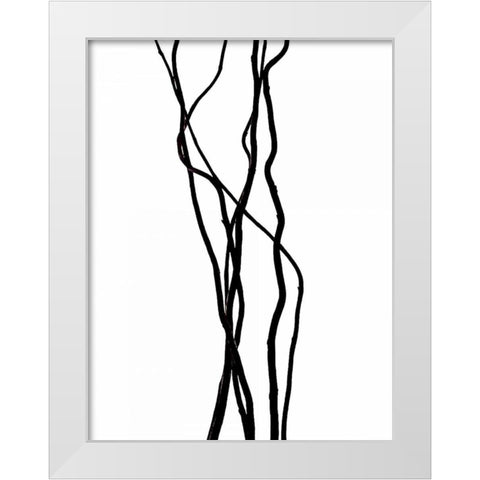 Todays menu White Modern Wood Framed Art Print by Burkhart, Monika