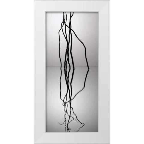Natures Reflections II White Modern Wood Framed Art Print by Burkhart, Monika