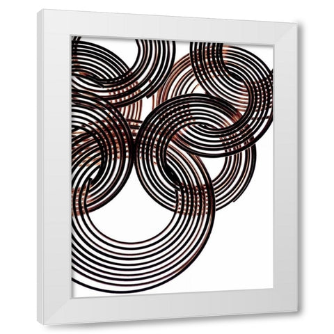 Intertwined II White Modern Wood Framed Art Print by Burkhart, Monika