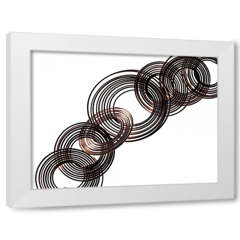 Intertwined VII White Modern Wood Framed Art Print by Burkhart, Monika