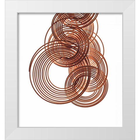 Intertwined Gold IV White Modern Wood Framed Art Print by Burkhart, Monika