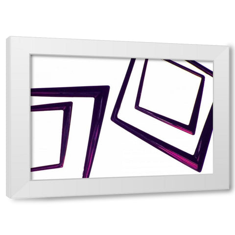 Geometric I White Modern Wood Framed Art Print by Burkhart, Monika