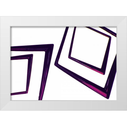 Geometric I White Modern Wood Framed Art Print by Burkhart, Monika