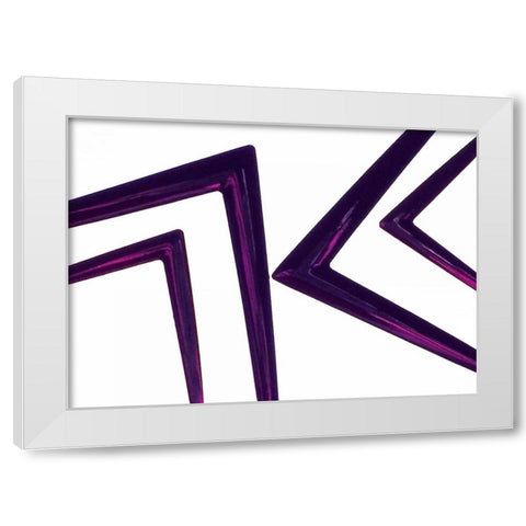 Geometric II White Modern Wood Framed Art Print by Burkhart, Monika
