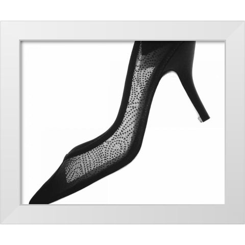 High Heels I White Modern Wood Framed Art Print by Burkhart, Monika