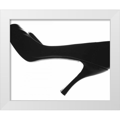 High Heels II White Modern Wood Framed Art Print by Burkhart, Monika