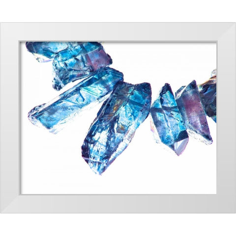 Blue I White Modern Wood Framed Art Print by Burkhart, Monika