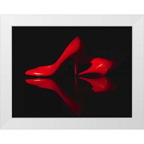 Evening Romance I White Modern Wood Framed Art Print by Burkhart, Monika