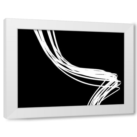 Swirls Reverse II White Modern Wood Framed Art Print by Burkhart, Monika