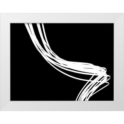 Swirls Reverse II White Modern Wood Framed Art Print by Burkhart, Monika