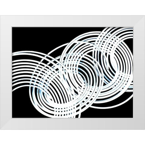 Intertwined Reverse II White Modern Wood Framed Art Print by Burkhart, Monika