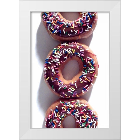 Doughnut Line V White Modern Wood Framed Art Print by Burkhart, Monika