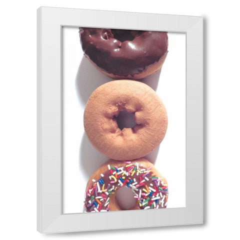 Doughnut Line VI White Modern Wood Framed Art Print by Burkhart, Monika