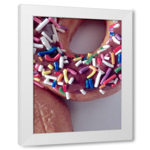 Classic Doughnut I White Modern Wood Framed Art Print by Burkhart, Monika