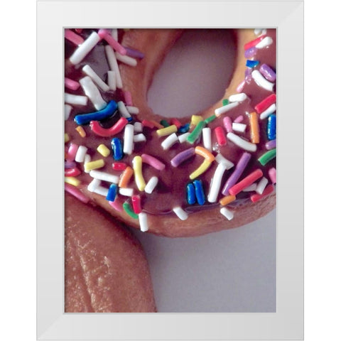 Classic Doughnut I White Modern Wood Framed Art Print by Burkhart, Monika