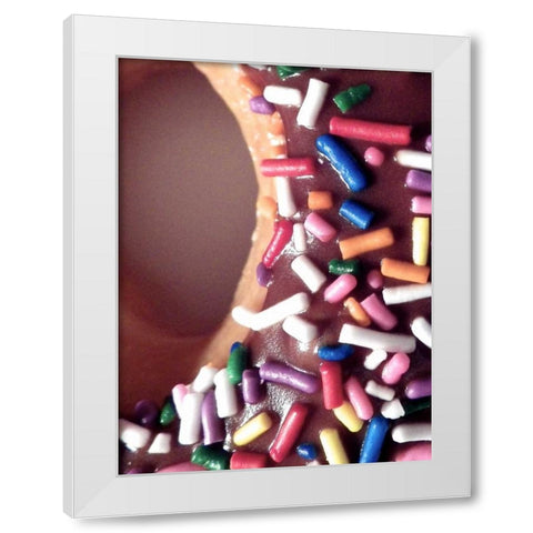 Classic Doughnut II White Modern Wood Framed Art Print by Burkhart, Monika