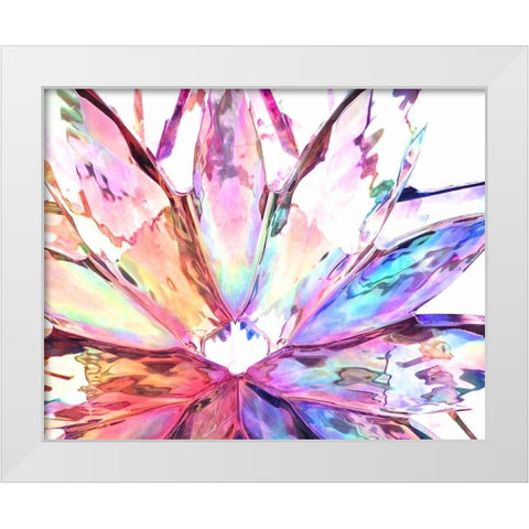 Prismatique I White Modern Wood Framed Art Print by Burkhart, Monika