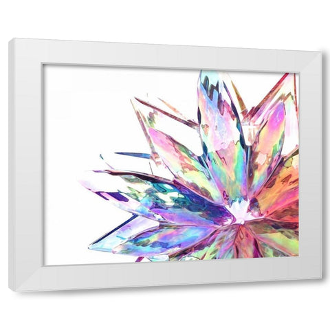 Prismatique II White Modern Wood Framed Art Print by Burkhart, Monika