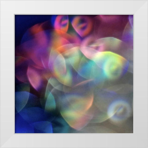 Bedazzled II White Modern Wood Framed Art Print by Burkhart, Monika