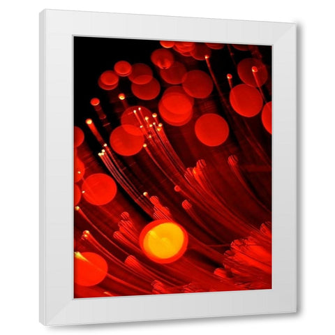 Pyrotechnic I White Modern Wood Framed Art Print by Burkhart, Monika