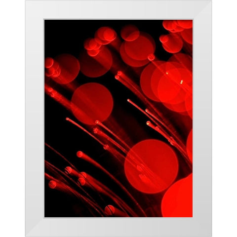 Pyrotechnic II White Modern Wood Framed Art Print by Burkhart, Monika