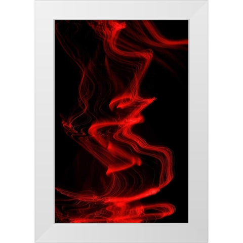 Flamenco I White Modern Wood Framed Art Print by Burkhart, Monika