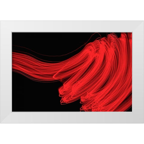 High Velocity I White Modern Wood Framed Art Print by Burkhart, Monika