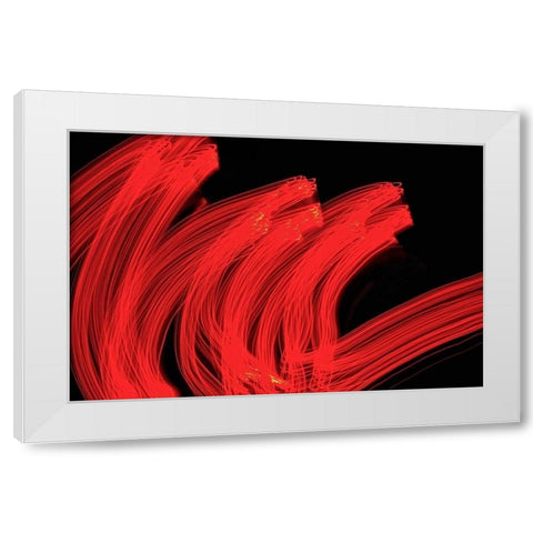 High Velocity II White Modern Wood Framed Art Print by Burkhart, Monika