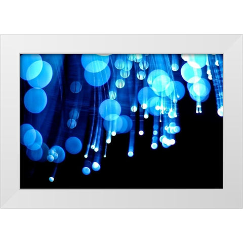 Moon Drops IV White Modern Wood Framed Art Print by Burkhart, Monika