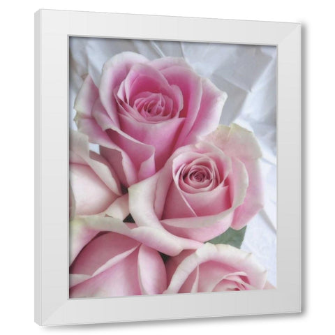 Perfectly Pink II White Modern Wood Framed Art Print by Burkhart, Monika