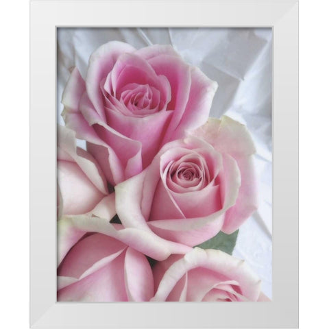 Perfectly Pink II White Modern Wood Framed Art Print by Burkhart, Monika